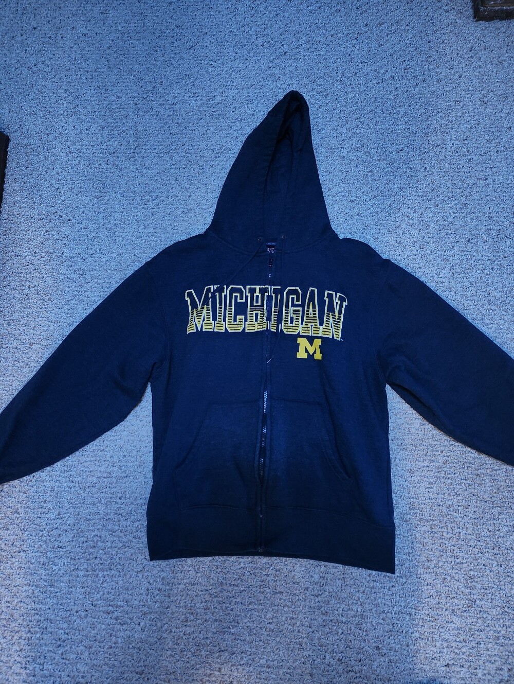 University of Michigan Navy Zip-Up Hoodie